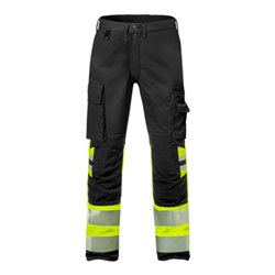 Fristads High Vis Stretch-Hose Damen Kl. 1 2708 PLU Größe 44 Warnschutz-Gelb/Schwarz