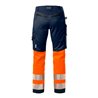 Fristads High Vis Stretch-Hose Damen Kl. 1 2708 PLU Größe 34 Warnschutz-Orange/Marine