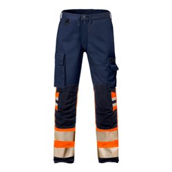 Fristads High Vis Stretch-Hose Damen Kl. 1 2708 PLU Größe 36 Warnschutz-Orange/Marine