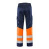 Fristads High Vis Green Hose Kl.1 2668 GPLU Größe C146 Warnschutz-Orange/Marine