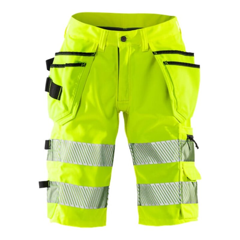 Fristads High Vis Stretch-Shorts, Damen Kl.1 2529 PLU Warnschutz-Gelb