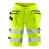 Fristads High Vis Stretch-Shorts, Damen Kl.1 2529 PLU Warnschutz-Gelb