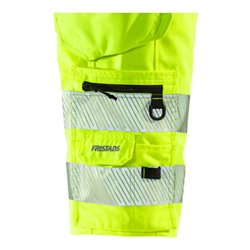 Fristads High Vis Stretch-Shorts, Damen Kl.1 2529 PLU Warnschutz-Gelb