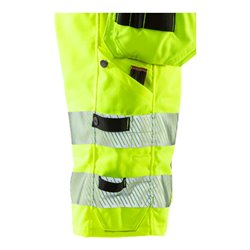 Fristads High Vis Stretch-Shorts, Damen Kl.1 2529 PLU Warnschutz-Gelb
