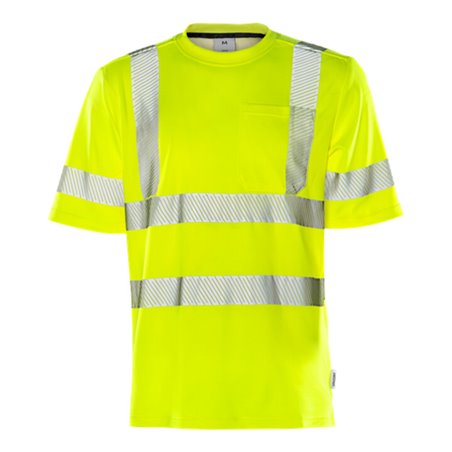 Fristads High Vis T-Shirt Kl. 3 7407 THV Größe 4XL Warnschutz-Gelb