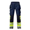 Fristads High Vis Handwerker Stretch-Hose Damen Kl. 1 2709 PLU Größe 42 Warnschutz-Gelb/Marine
