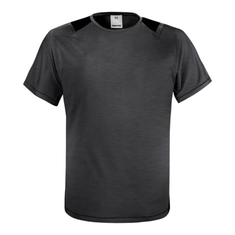 Fristads Green Funktions-T-Shirt 7520 GRK Größe 4XL Grau/Schwarz