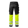 Fristads High Vis Handwerker Stretch-Hose Damen Kl. 1 2709 PLU Größe 46 Warnschutz-Gelb/Schwarz