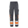 Fristads High Vis Green Hose Kl.1 2668 GPLU Größe C154 Warnschutz-Orange/Grau