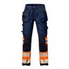 Fristads High Vis Handwerker Stretch-Hose Damen Kl. 1 2709 PLU Größe 46 Warnschutz-Orange/Marine