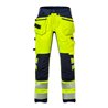 Fristads High Vis Handwerker Stretch-Hose Damen Kl. 2 2710 PLU Größe 38 Warnschutz-Gelb/Marine