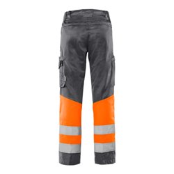 Fristads High Vis Green Hose Kl.1 2668 GPLU Größe D96 Warnschutz-Orange/Grau