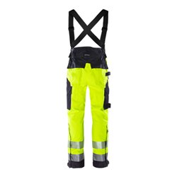 Fristads Flamestat Airtech Latzhose 2525 ATHR Größe M Warnschutz-Gelb/Marine