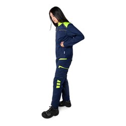 Fristads Damenhose 2554 STFP Größe 40 Marine/Warnschutz-Gelb