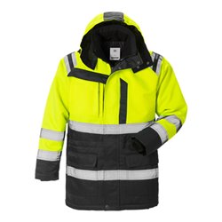 Fristads High Vis Winterparka Kl. 3 4042 PP Größe 4XL Warnschutz-Gelb/Schwarz