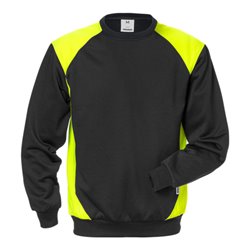 Fristads Sweatshirt 7148 SHV Größe XL Schwarz/Gelb