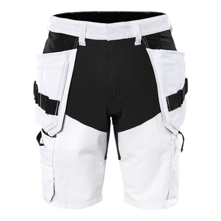 Fristads Handwerker-Stretch-Shorts 2762 LWS Größe C42 Weiß/Schwarz