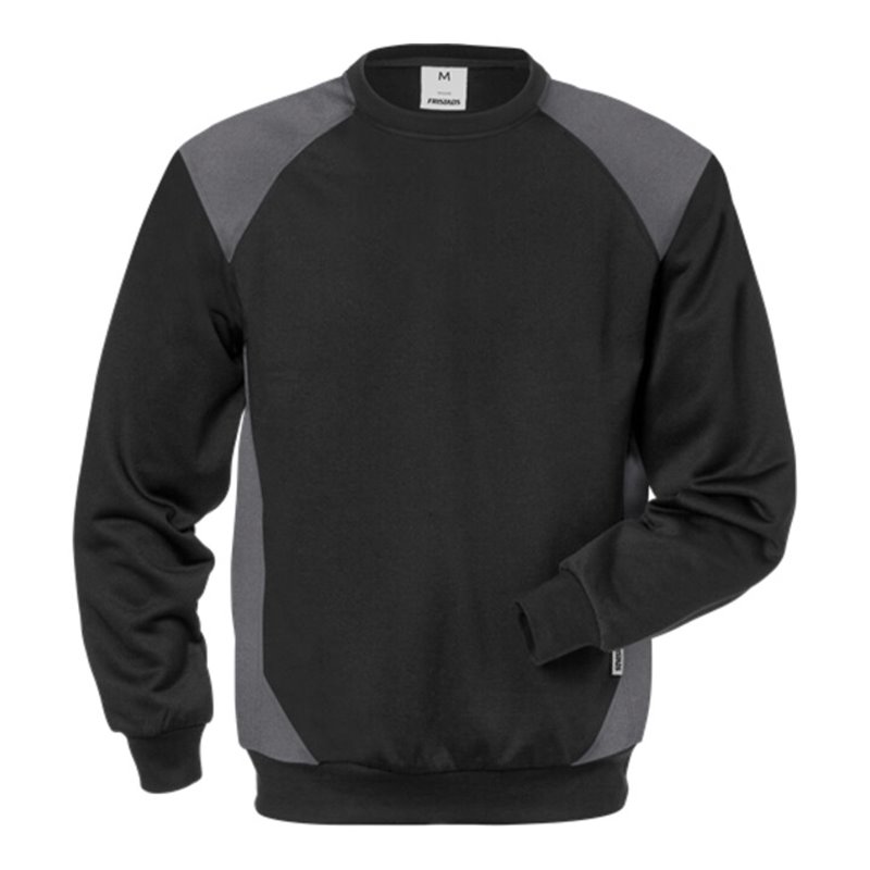 Fristads Sweatshirt 7148 SHV Größe 3XL Schwarz/Grau
