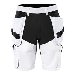 Fristads Handwerker-Stretch-Shorts 2762 LWS Größe C60 Weiß/Schwarz