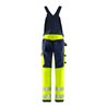 Fristads High Vis Green Stretch-Latzhose Kl. 2 1031 GSTP Größe C148 Warnschutz-Gelb/Marine