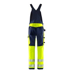 Fristads High Vis Green Stretch-Latzhose Kl. 2 1031 GSTP Größe C46 Warnschutz-Gelb/Marine