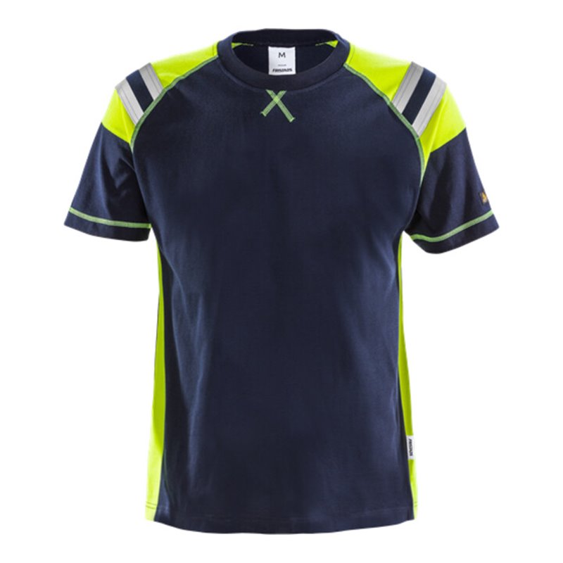 Fristads Flamestat T-Shirt 7073 TFLH Größe 4XL Marineblau