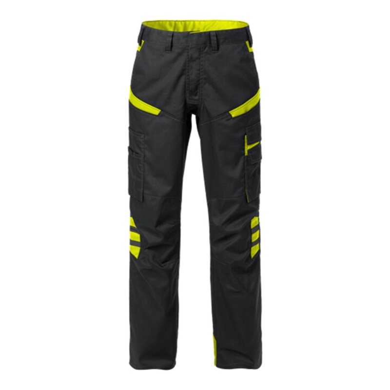 Fristads Damenhose 2554 STFP Größe 38 Schwarz/Gelb