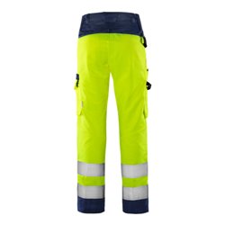 Fristads High Vis Green Hose Damen Kl. 2 2642 GPLU Größe 40 Warnschutz-Gelb/Marine