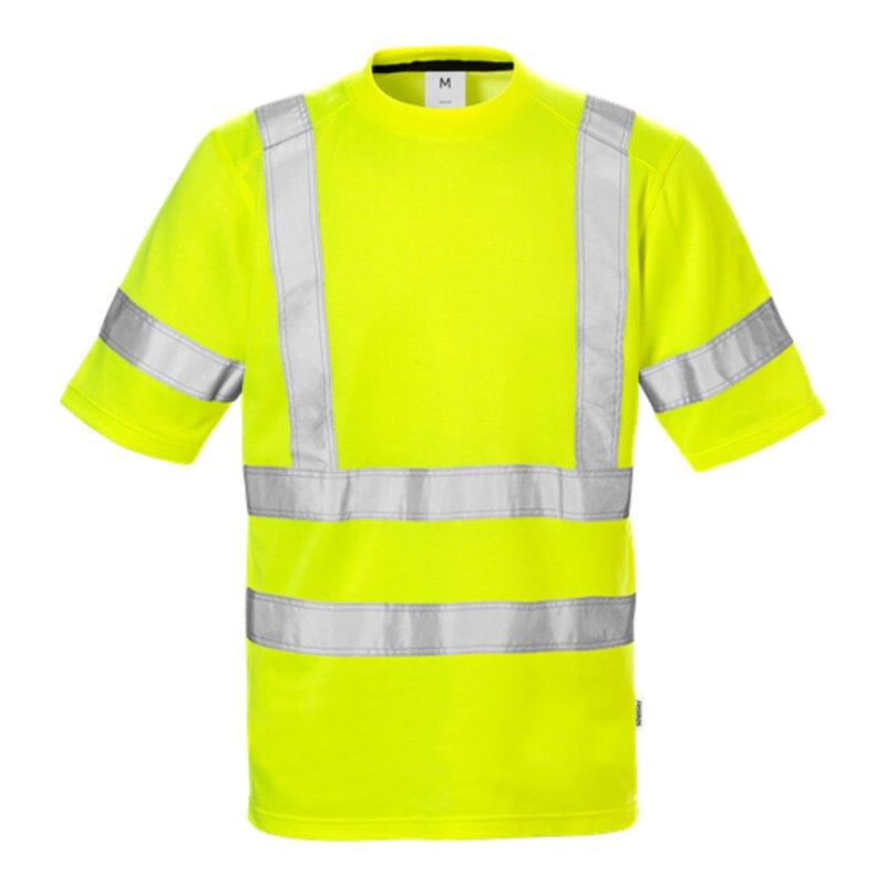 Fristads High Vis T-Shirt 7024 Kl. 3 THV Größe 5XL Warnschutz-Gelb