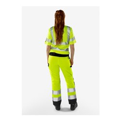 Fristads High Vis Green Hose Damen Kl. 2 2642 GPLU Größe 40 Warnschutz-Gelb/Schwarz