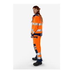 Fristads High Vis Green Hose Damen Kl. 2 2642 GPLU Größe 38 Warnschutz-Orange/Marine
