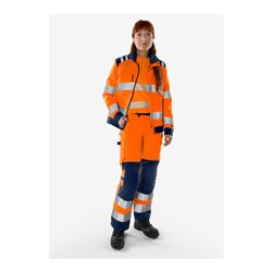 Fristads High Vis Green Hose Damen Kl. 2 2642 GPLU Größe 38 Warnschutz-Orange/Marine