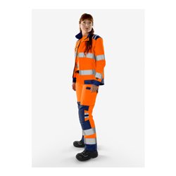 Fristads High Vis Green Hose Damen Kl. 2 2642 GPLU Größe 40 Warnschutz-Orange/Marine