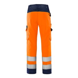 Fristads High Vis Green Hose Damen Kl. 2 2642 GPLU Größe 48 Warnschutz-Orange/Marine