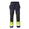 Fristads High Vis Stretch-Hose Damen Kl. 1 2708 PLU Warnschutz-Gelb/Marine