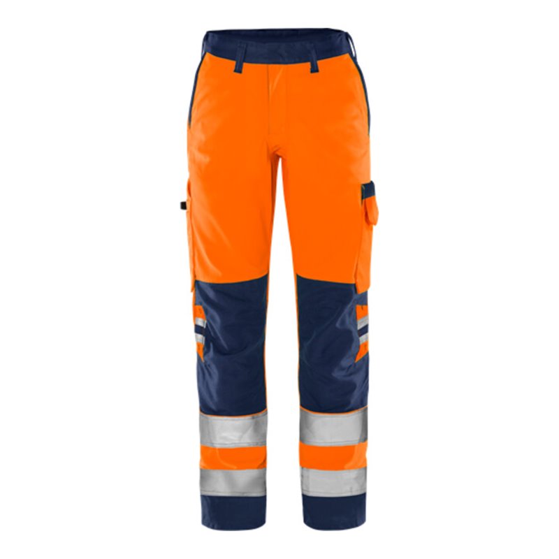 Fristads High Vis Green Hose Damen Kl. 2 2642 GPLU Größe 50 Warnschutz-Orange/Marine