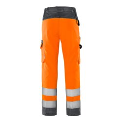 Fristads High Vis Green Hose Damen Kl. 2 2642 GPLU Größe 44 Warnschutz-Orange/Grau