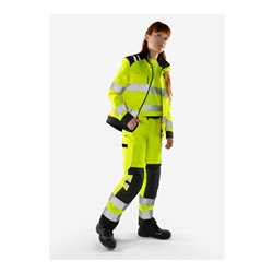 Fristads High Vis Green Hose Damen Kl. 2 2642 GPLU Größe 46 Warnschutz-Orange/Grau