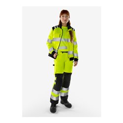 Fristads High Vis Green Hose Damen Kl. 2 2642 GPLU Größe 50 Warnschutz-Orange/Grau