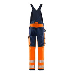 Fristads High Vis Green Stretch-Latzhose Kl. 2 1031 GSTP Größe C148 Warnschutz-Orange/Marine