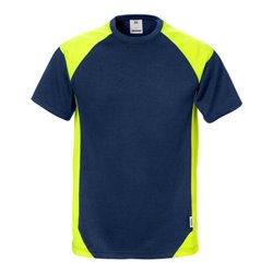 Fristads T-Shirt 7046 THV Größe 4XL Marine/Warnschutz-Gelb