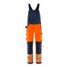 Fristads High Vis Green Stretch-Latzhose Kl. 2 1031 GSTP Größe C58 Warnschutz-Orange/Marine