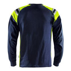 Fristads Flamestat T-Shirt Langarm 7072 TFLH Größe S Marineblau