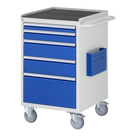 Rau Montagewagen Metall mit 5 Schubladen 1x60 1x90 2x150 1x270mm