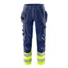 Fristads High Vis Handwerker Stretch-Hose Kl.1 2608 FASG Größe C44 Warnschutz-Gelb/Marine