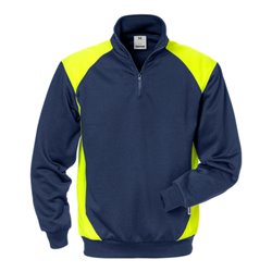 Fristads Sweatshirt 7048 SHV Größe 4XL Marine/Warnschutz-Gelb