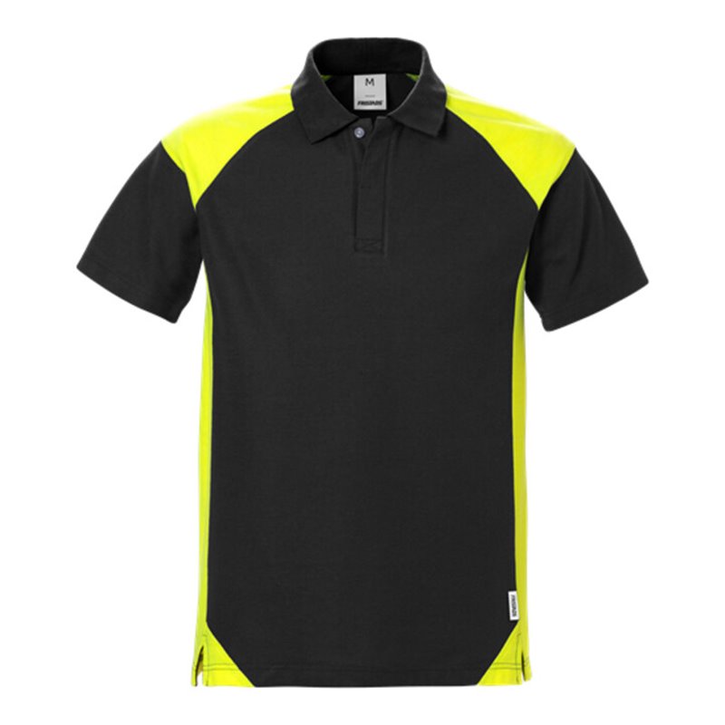 Fristads Poloshirt 7047 PHV Größe XS Schwarz/Gelb