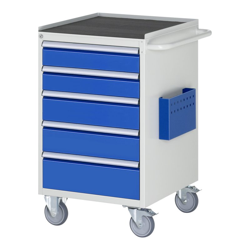 Rau Montagewagen Metall mit 5 Schubladen 2x120 2x150 1x180mm