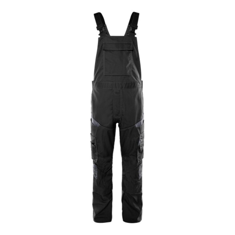 Fristads Latzhose 1556 STFP Größe D108 Schwarz/Grau