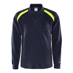 Fristads Flamestat Poloshirt Langarm 784 PFLA Größe 4XL Marineblau
